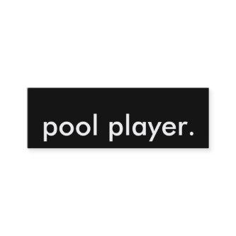 pool player. mini
