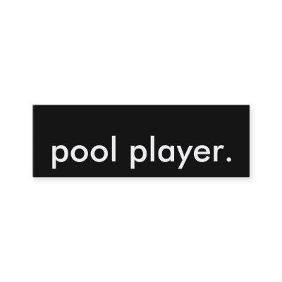 pool player. mini