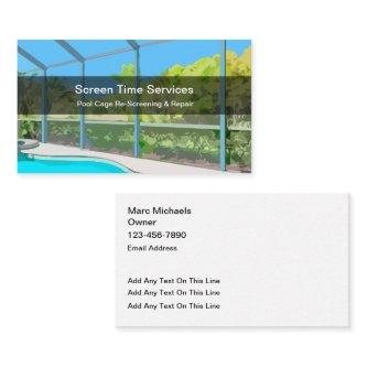 Pool Re-Screening And Repair Services