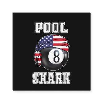 Pool Shark Jersey Cool Gift Top Bar Billiards Square