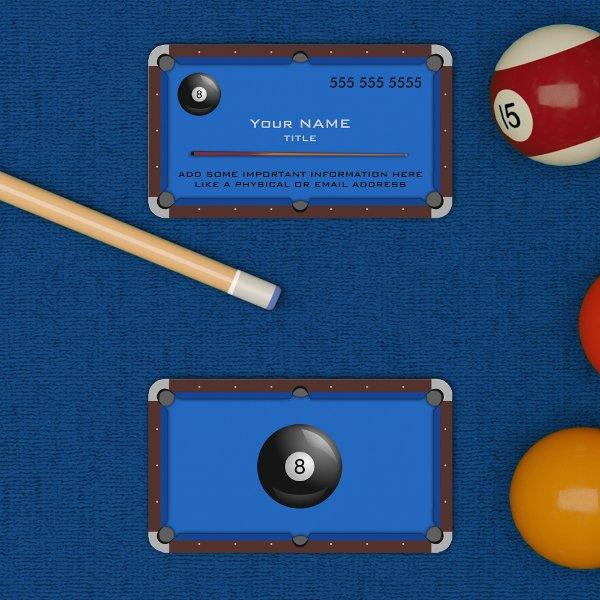 Pool Table Blue