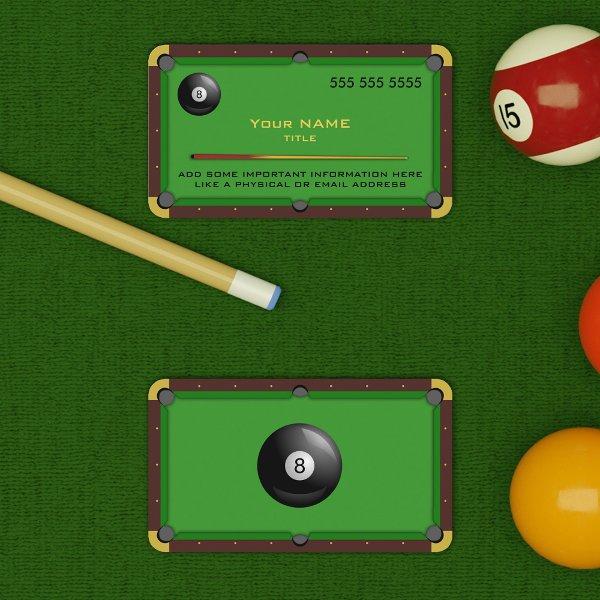 Pool Table Green