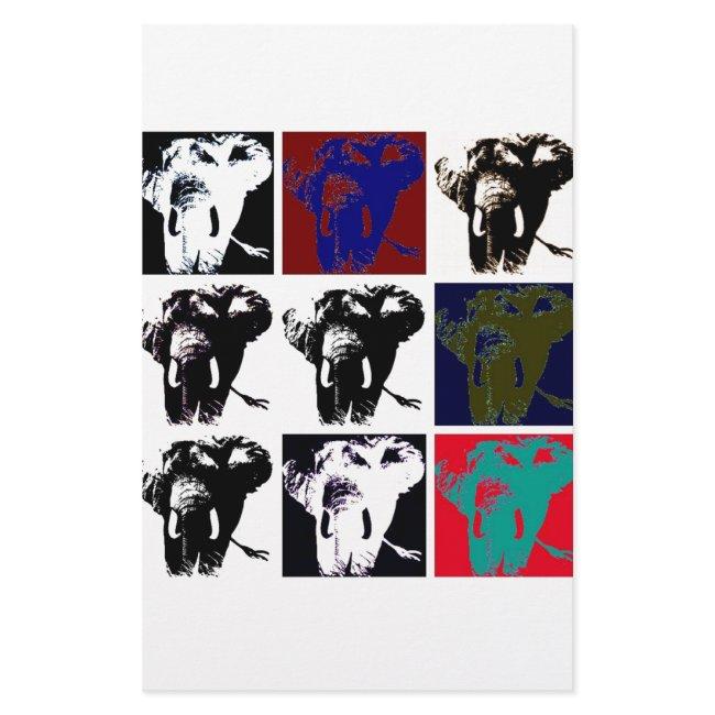 Pop Art Elephants Stationery