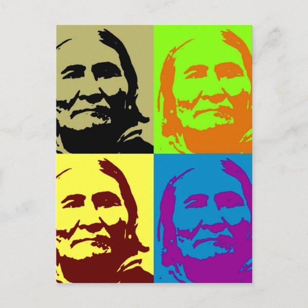 Pop Art Freedom Fighter Geronimo Postcard
