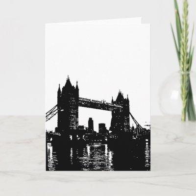 Pop Art London Tower Bridge Card