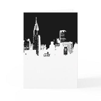 Pop Art New York City Panorama Card