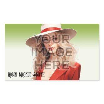 Pop Culture Signable Add Photo Personalized Custom Rectangular Sticker