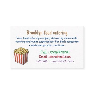 Popcorn cartoon illustration
