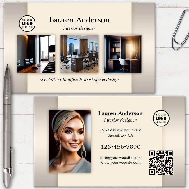 Portfolio Logo QR Code Interior Designer