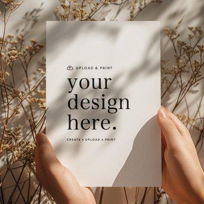 Portrait Card Your Design Upload 5" x 7"