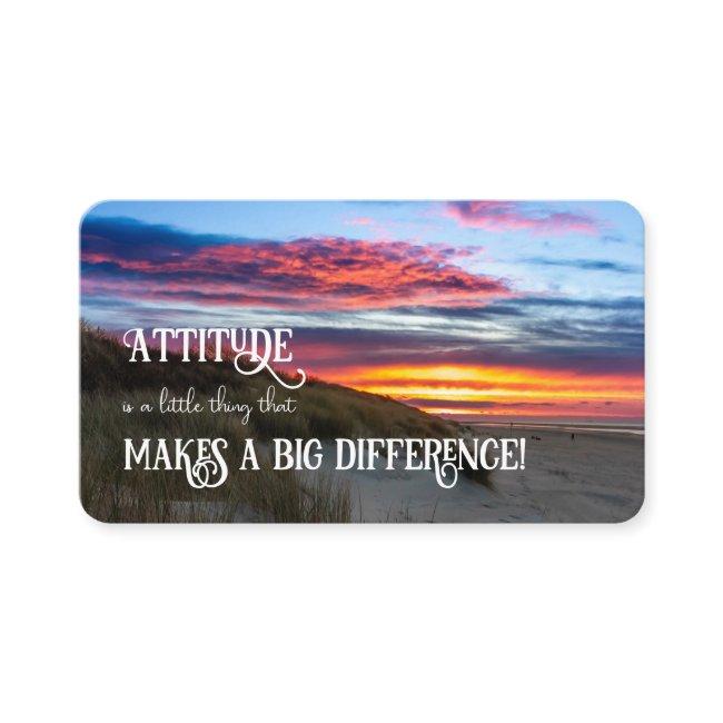 Positive attitude motivational quote life coaching