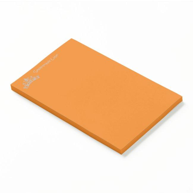 Post It Notes Shopping List Tiara Crown