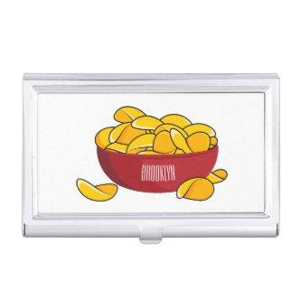 Potato chip cartoon illustration   case