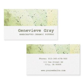 Pottery Handcrafted Modern Clean Texture Green