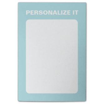 Powder Blue Modern Personalized Versatile Post-it Notes
