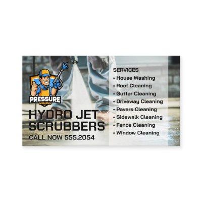 Power Washer Cleaning Pavement