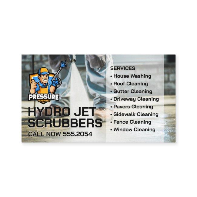 Power Washer Cleaning Pavement