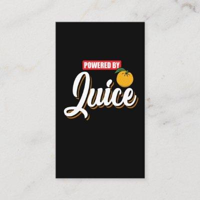 Powered by Orange Juice - Funny Good Morning Gift