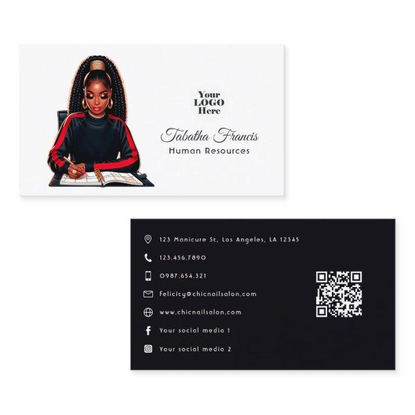 Powerful Afro Black Woman Boss Leadership Art