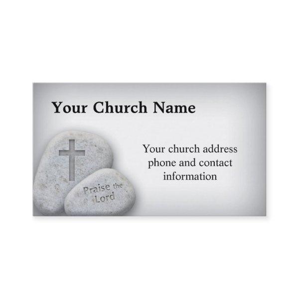Praise the Lord Christian  with rocks