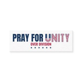 PRAY FOR UNITY OVER DIVISION Mini Bookmark Mini