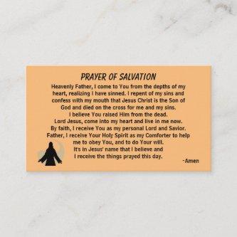 PRAYER OF SALVATION Front/Back