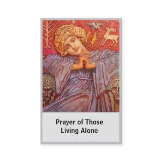 Prayer of those living alone card