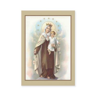 Prayer to Our Lady of Mount Carmel Holy Card