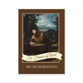 Prayer to St. Francis of Assisi for Pets Holy Card