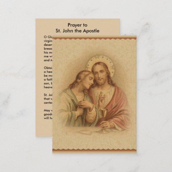 Prayer to St. John the Apostle of Jesus Holy Card