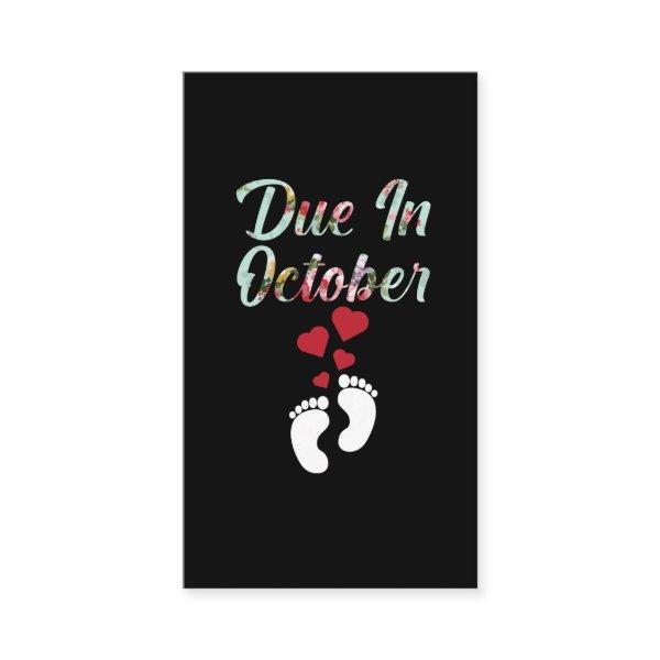 Pregnancy Announcement Expecting baby Date October