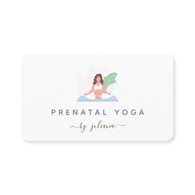 Pregnant Woman Yoga Instructor Minimalist Bohemian