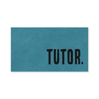 Premier Blue Faux Leather Tutor