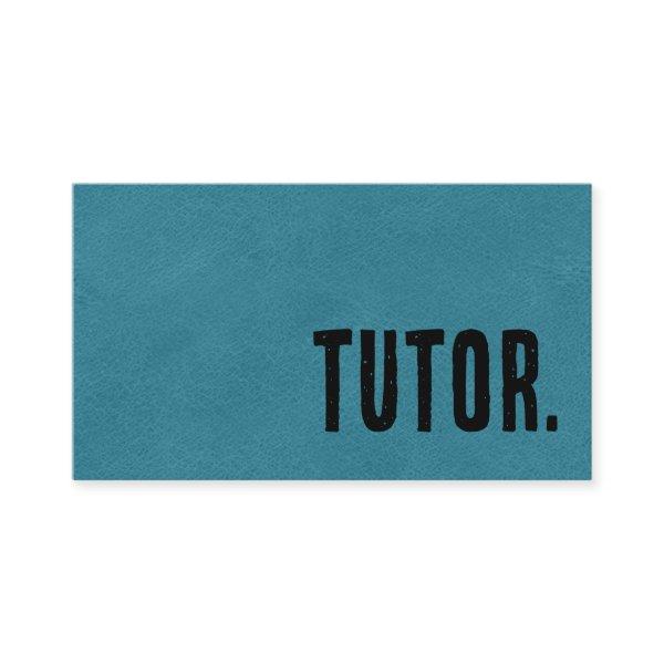 Premier Blue Faux Leather Tutor