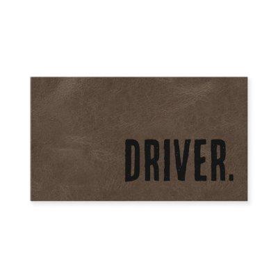 Premier Brown Faux Leather Driver