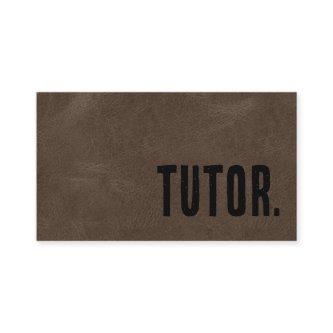 Premier Brown Faux Leather Tutor