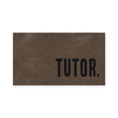 Premier Brown Faux Leather Tutor