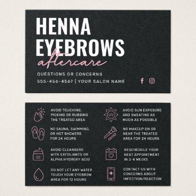 Premium Black Eyebrow Tint Henna Brows Aftercare