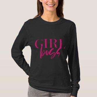 Premium Black Girl Boss | Pink Power Modern Ultra T-Shirt