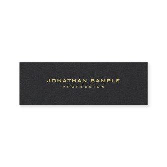 Premium Black Gold Text Elegant Minimalist Modern Mini