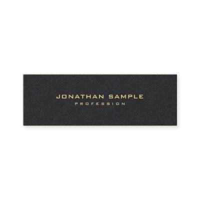 Premium Black Gold Text Elegant Minimalist Modern Mini