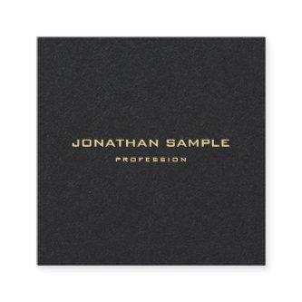 Premium Black Gold Text Elegant Template Modern Square