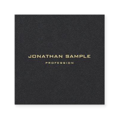 Premium Black Gold Text Elegant Template Modern Square