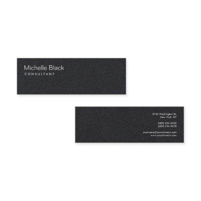 Premium Black Modern Consultant Minimalist Mini