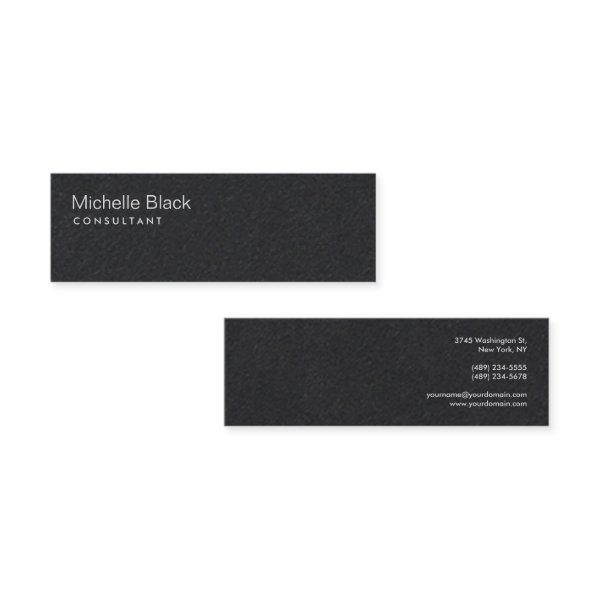 Premium Black Modern Consultant Minimalist Mini