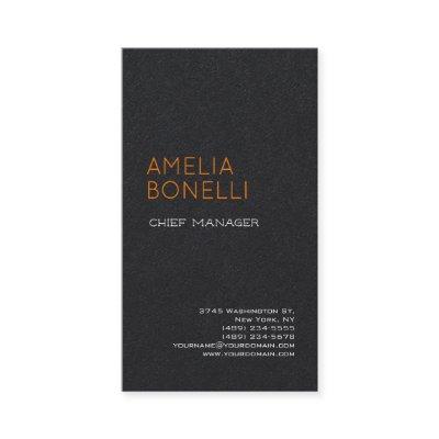 Premium Black Modern Minimalist Professional Plain