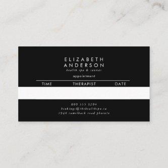 Premium Black Onyx Pampas Grass Floral Ultra Appointment Card