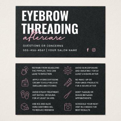 Premium Black Pink Eyebrow Threading Aftercare