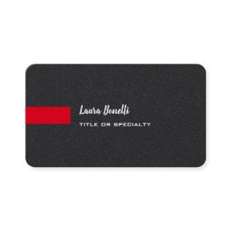Premium Black Red Professional Modern
