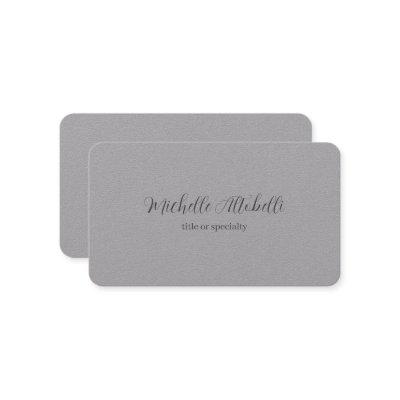 Premium Grey Professional Modern Handwritten